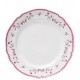 Prato 19,5cm para Sobremesa Florescer  Rosa Cerâmica 